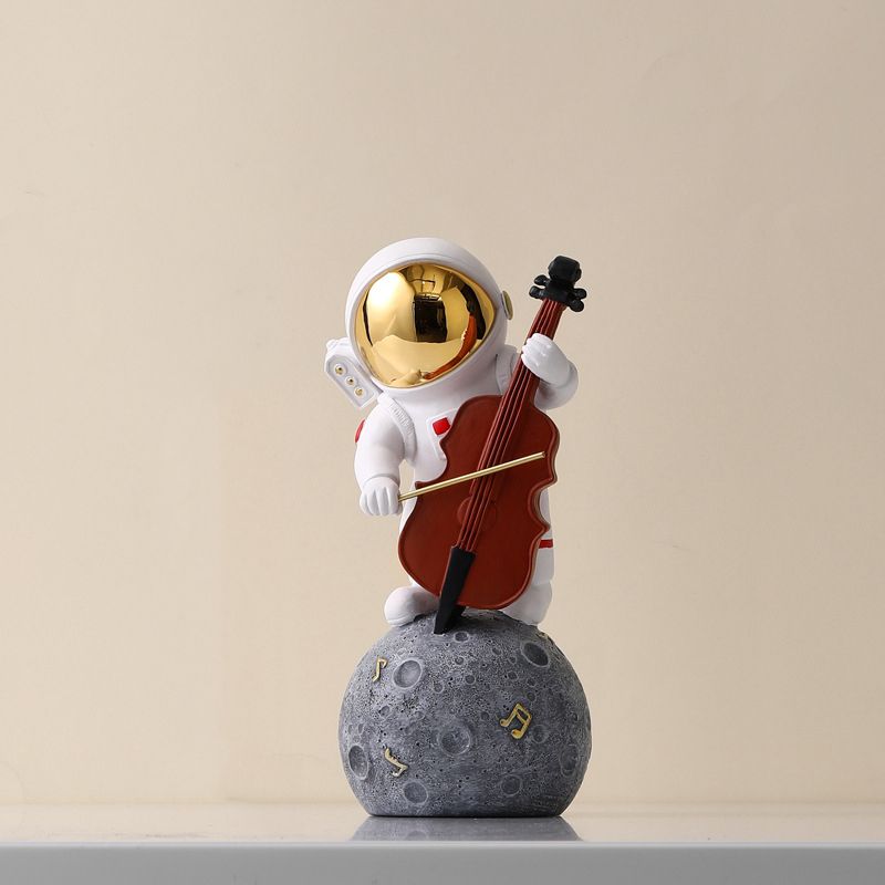Astronaut Decoration Music Band Resin Astronaut Ornament Spaceman Model Gift