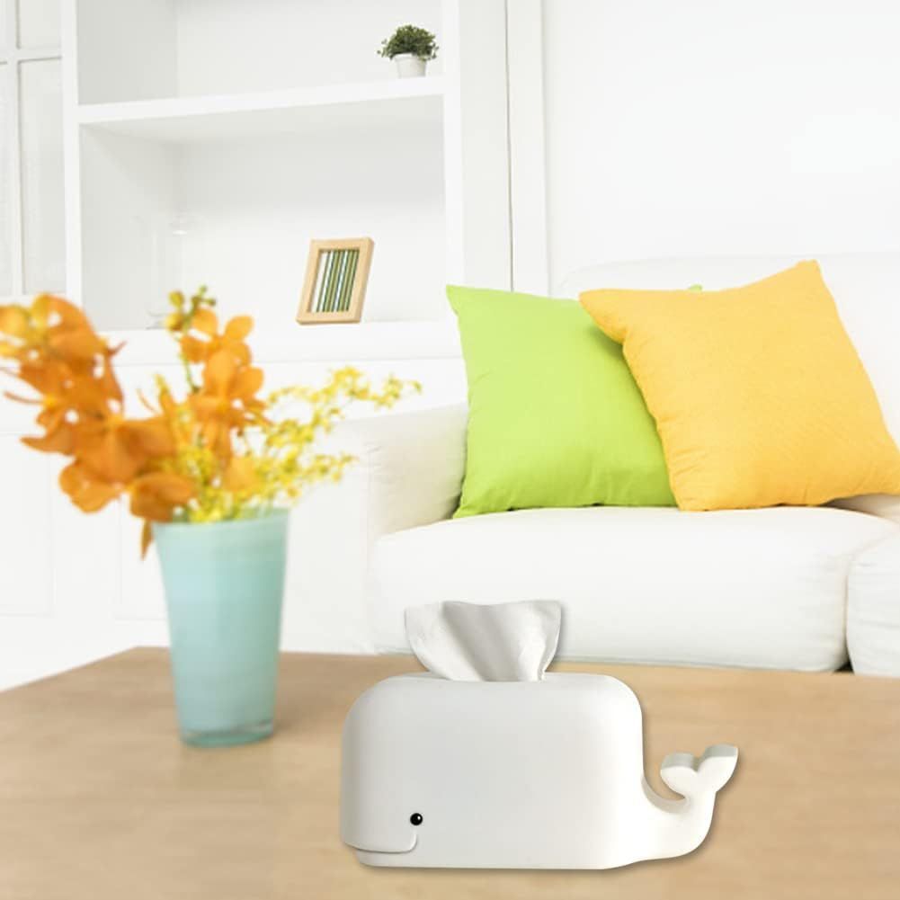 Silicone Whale Tissue Box Tablet Phone Stand Tissue Dispenser Holder Napkin Organizer