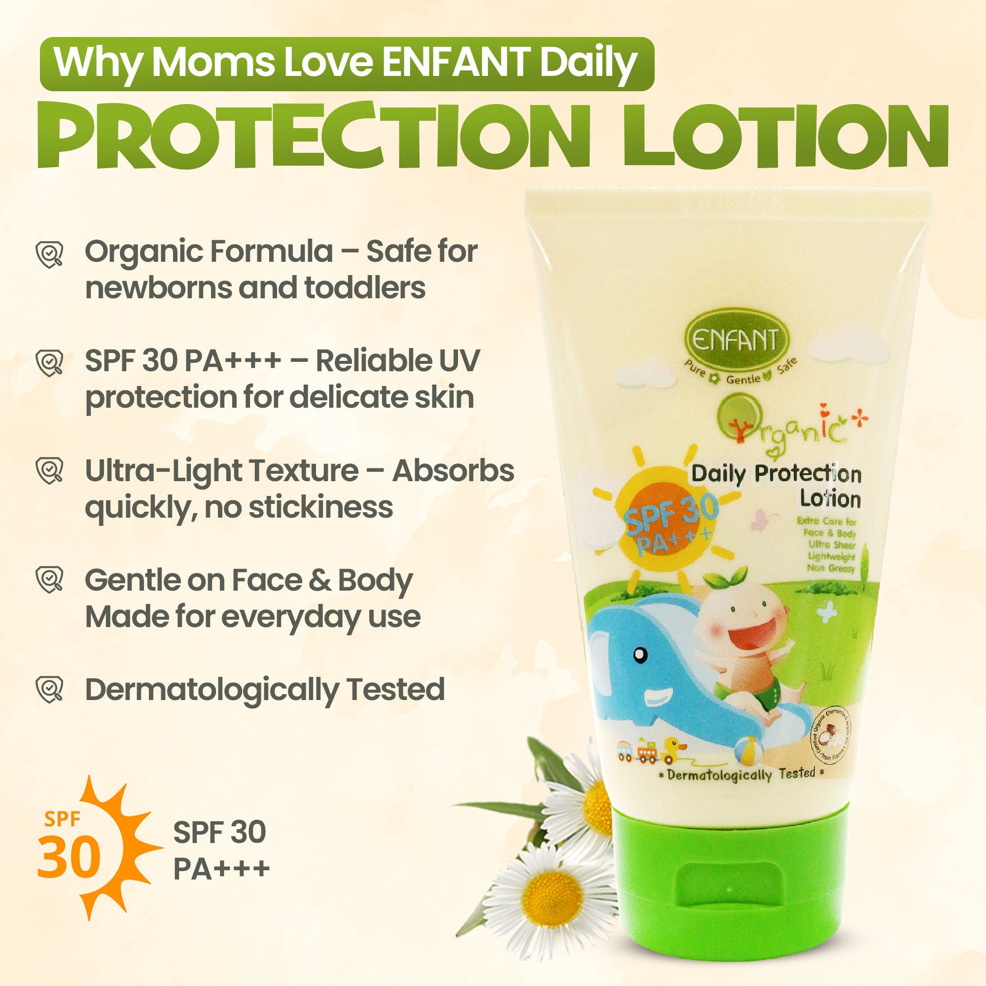 ENFANT Organic Plus Daily Sun Protection Lotion 150 ML