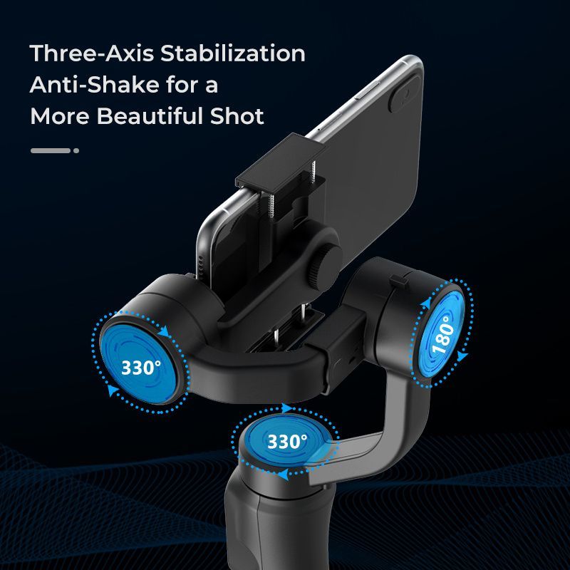 3 Axis Gimbal Handheld Stabilizer F6 Smartphone Action Camera Holder