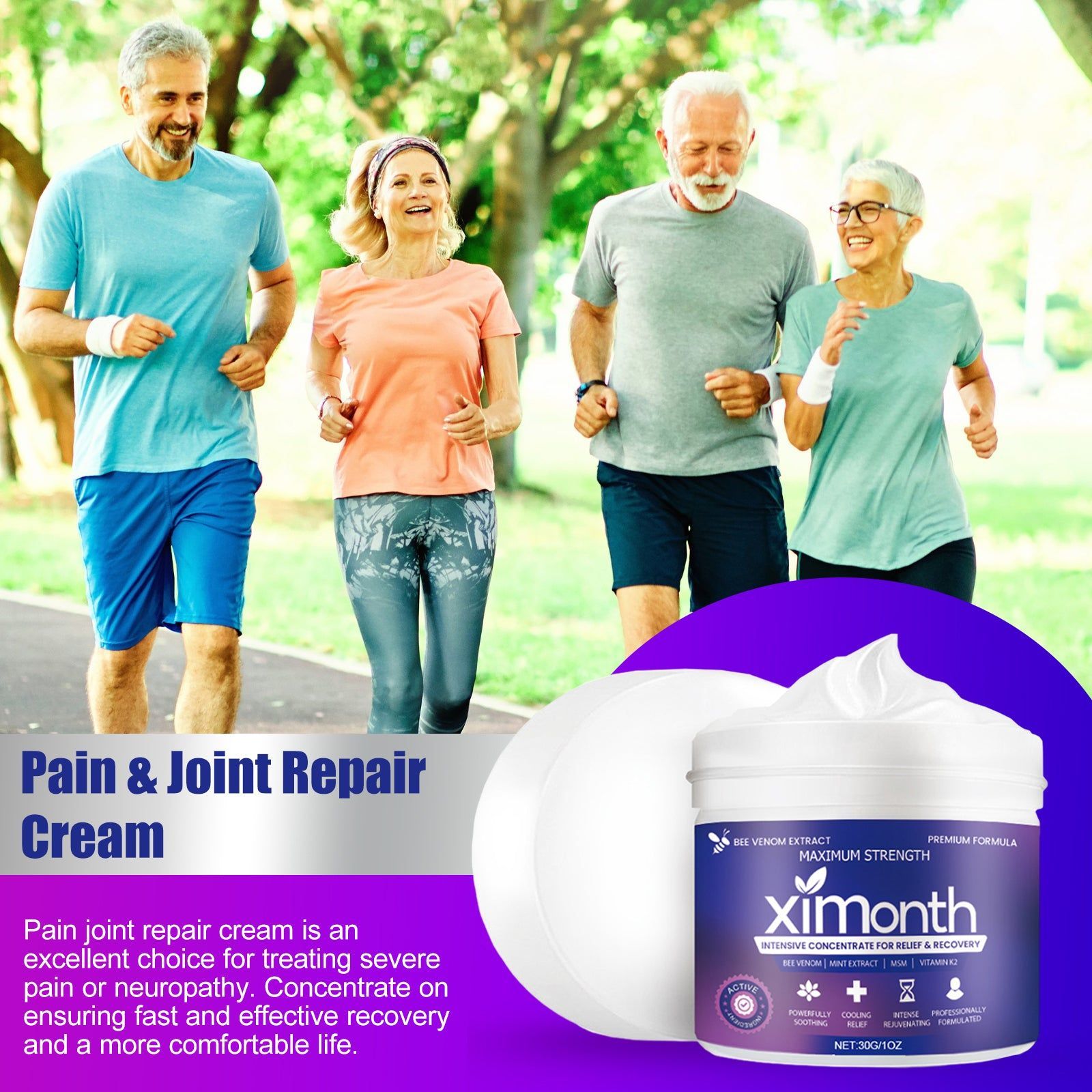 Joint Care Cream, Relieve Pain, Boost Flexibility, Daily Joint Support ,30g
