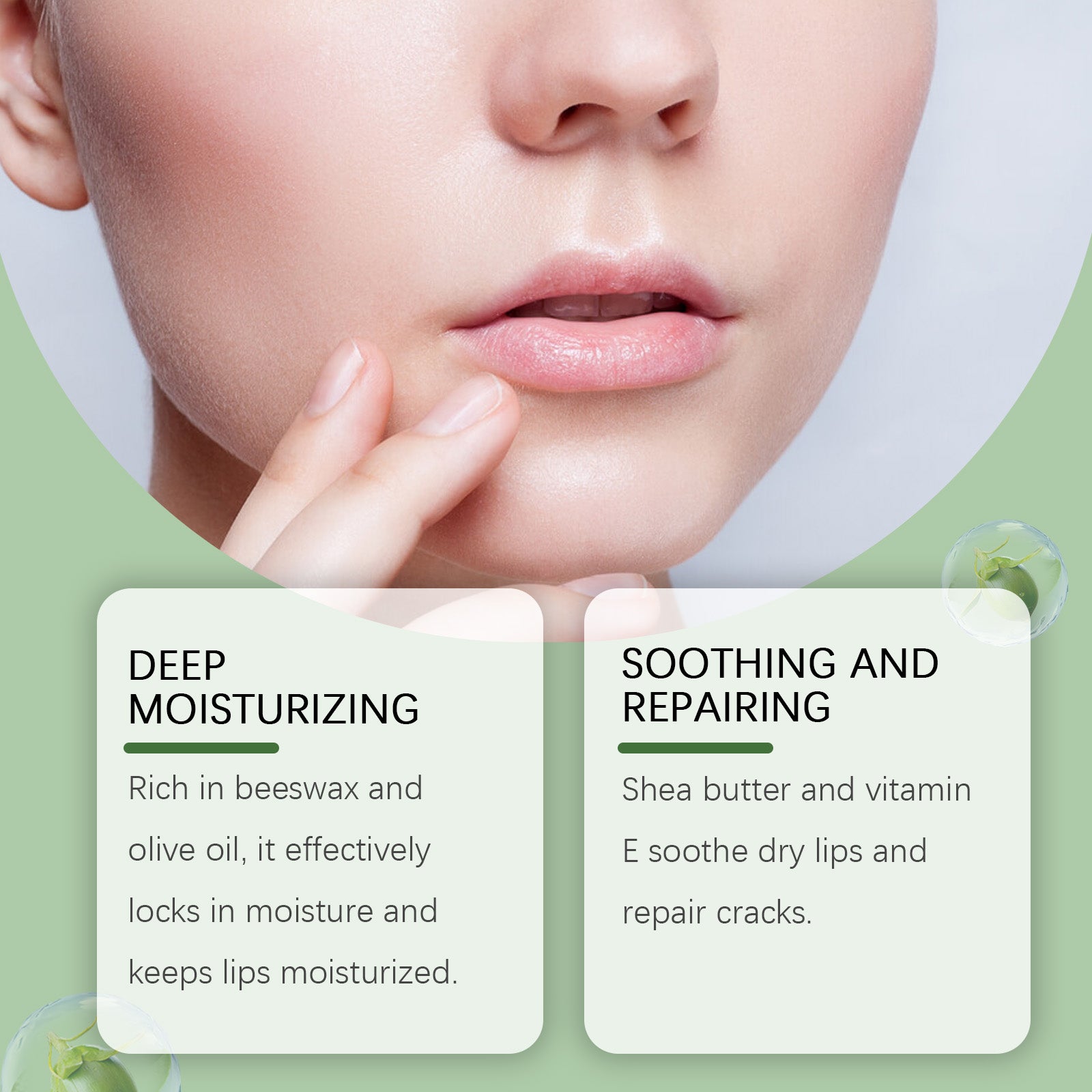 Christmas Lip Care, Moisturizing, Nourishing, Soft & Smooth Lips ,5g