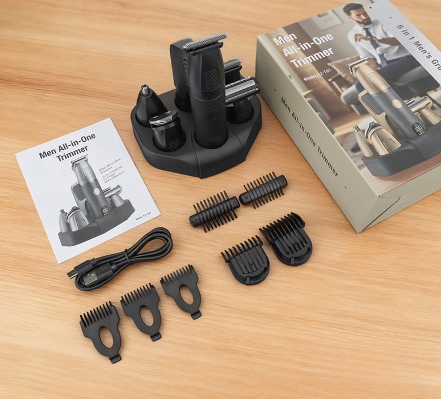 Waterproof 6-in-1 Hair Clipper Kit