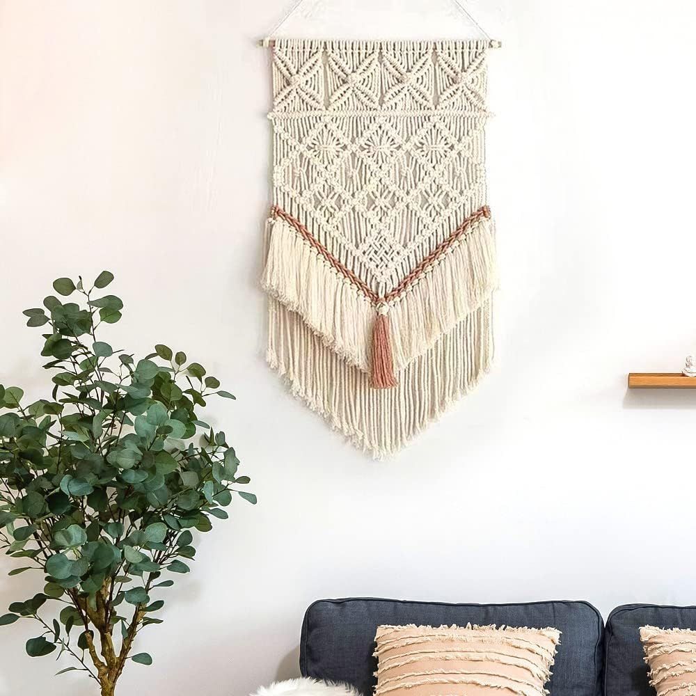 Hanging Macrame Tapestry Dream Catchers Hand Woven Tapestries Boho Wall Art Decor