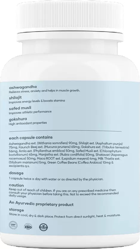 GHC Mars Surge Max Ashwagandha و Shilajit 60 كبسولة عبوة من 2