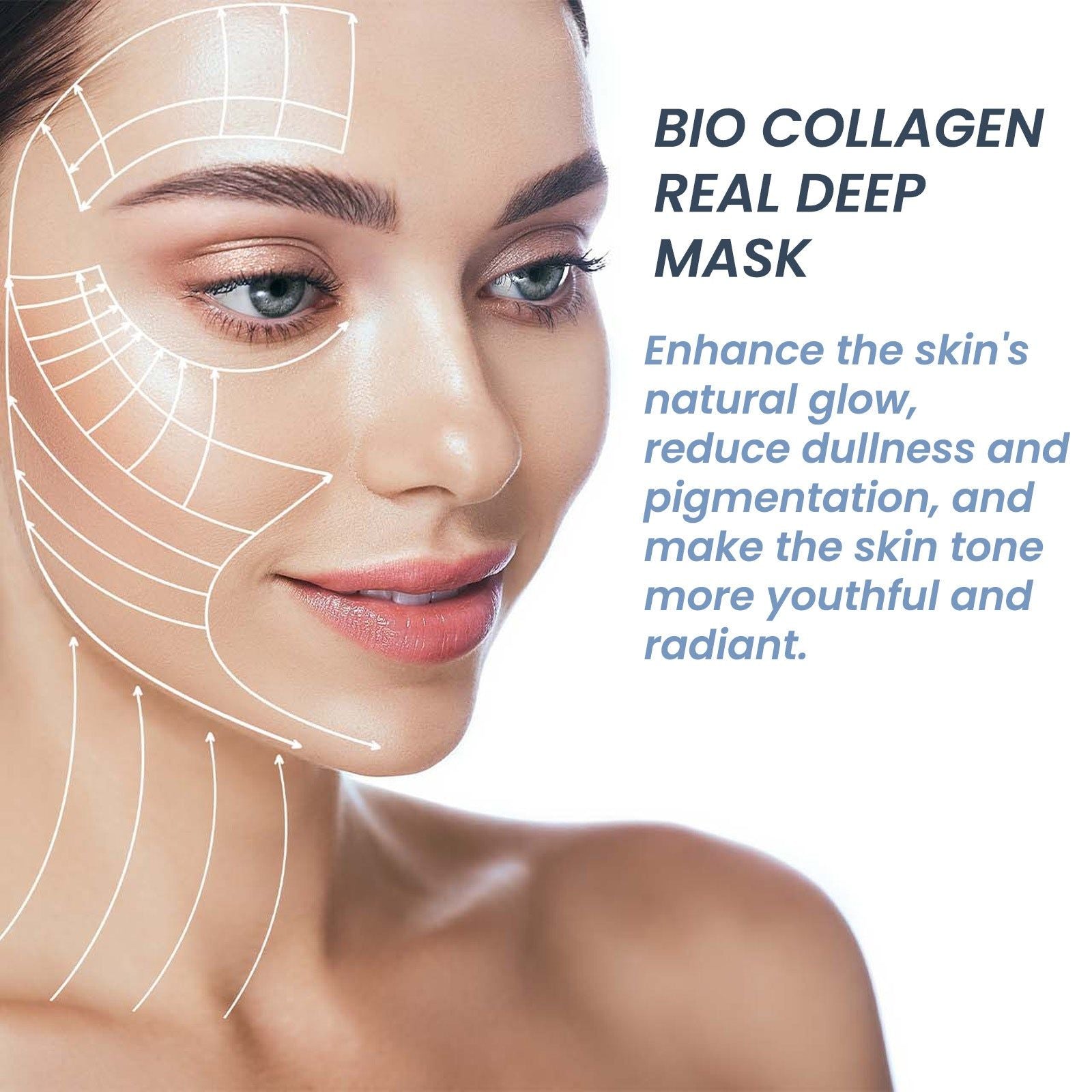 Collagen Firming Mask, Deep Hydrating Anti-Wrinkle, Youthful Glow ,1pcs