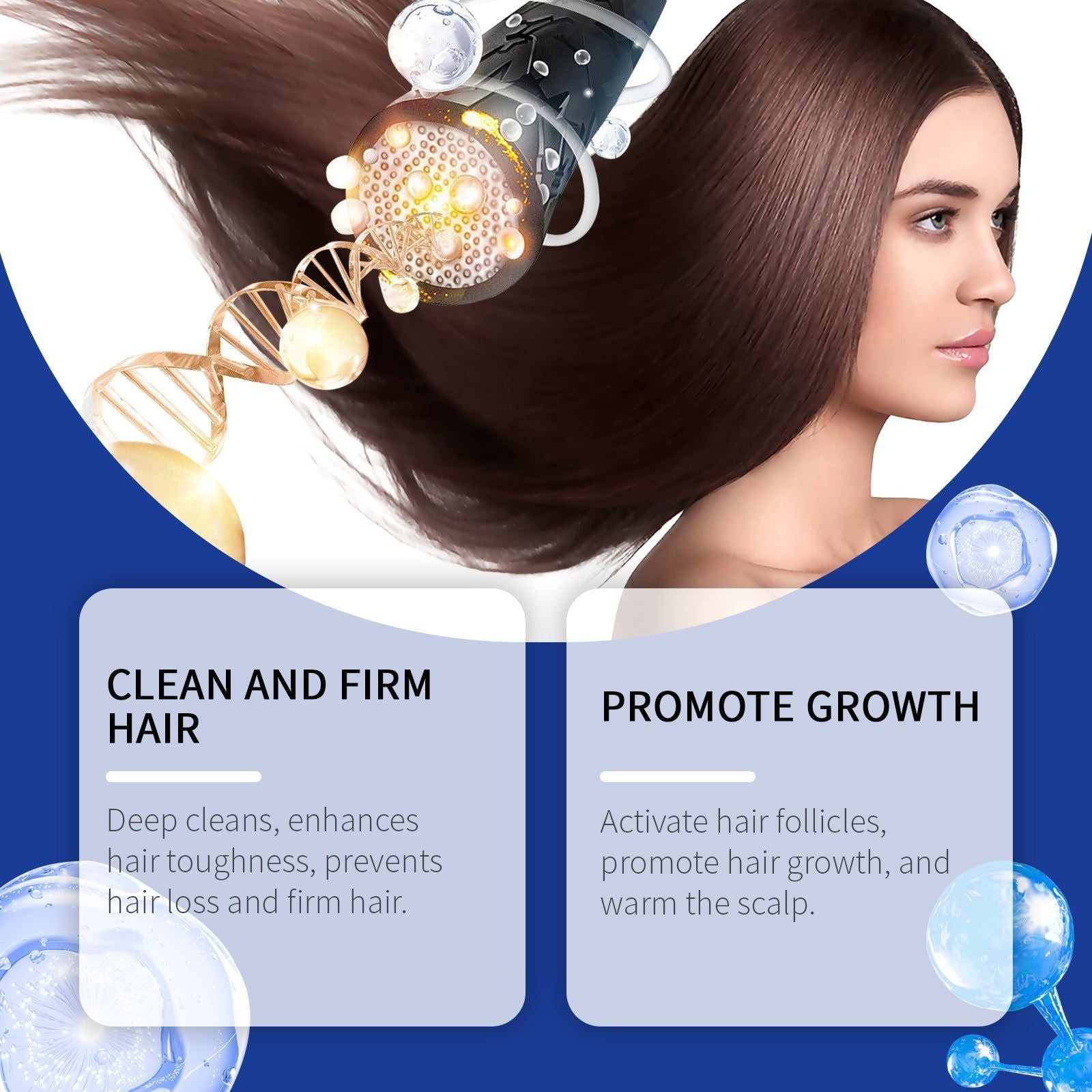 Copper Peptide Scalp Care Shampoo for Hair Growth, Nourishing, Moisturizing, Anti-Hair Loss ,100ml