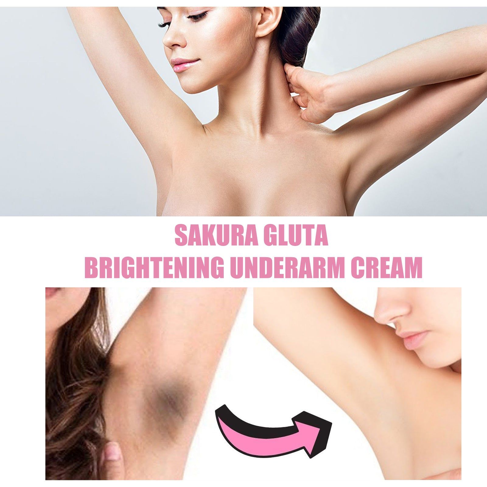 Brightening Skin Underarm Cream, Dark Spot Remover, Moisturizing, Natural Glow ,30ml