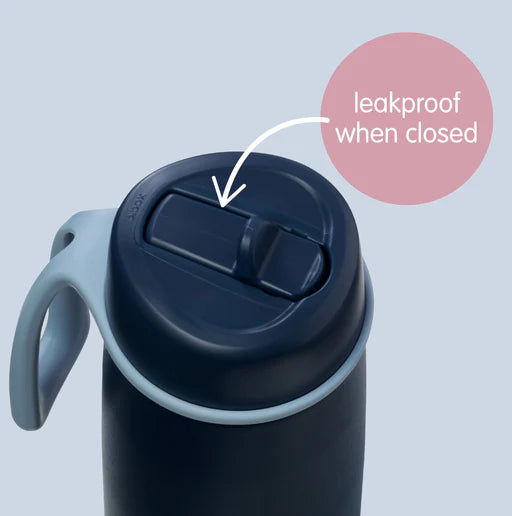 Insulated Flip Top Bottle 690ml -lilac love