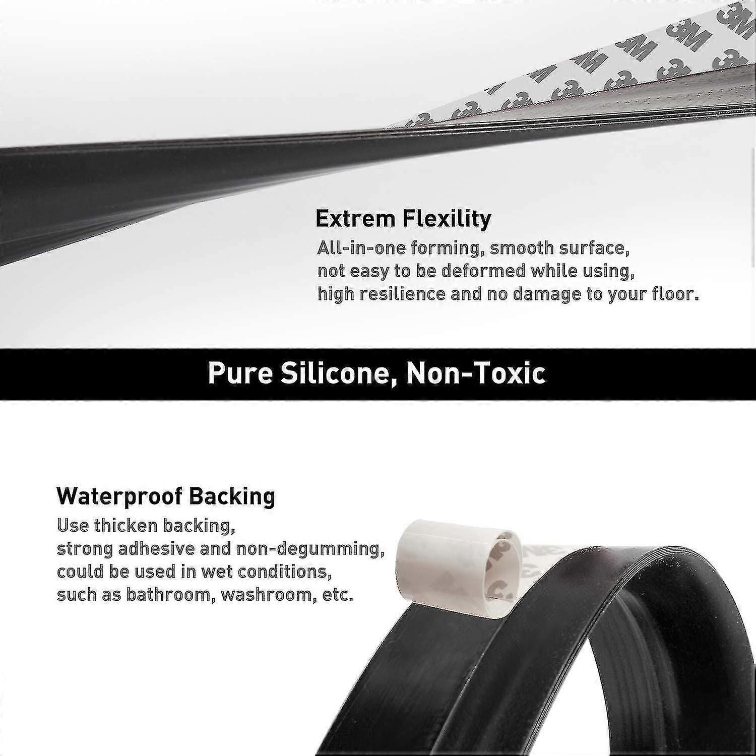 Door Draft Stopper Under Door Draft Blocker Insulator Door Sweep Weather Stripping Noise Stopper Strong Adhesive