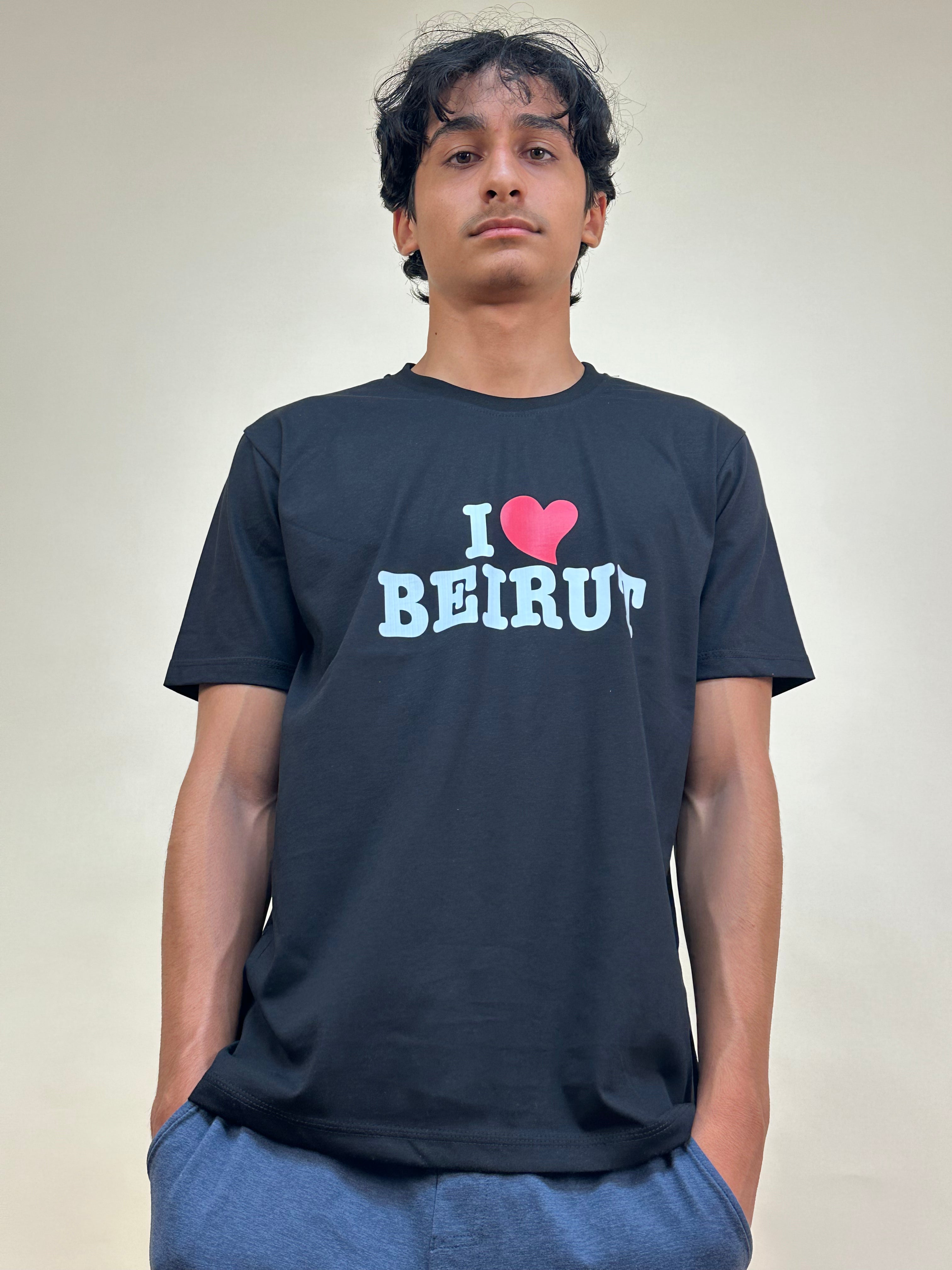 INLEB Black "I Love Beirut" Unisex T-Shirt