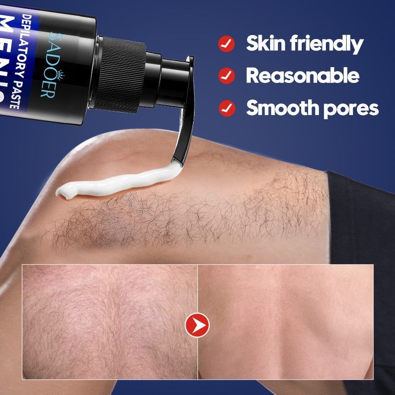 Men’s Hair Removal Cream, Full Body and Non-Irritating - 001-SD33543