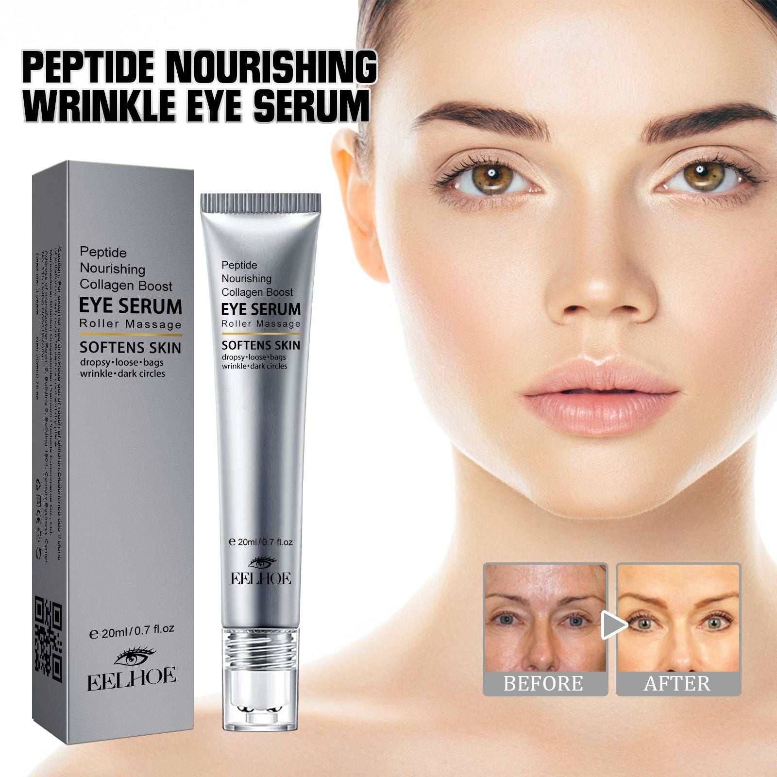 Eye Serum Roller Ball for Dark Circles & Fine Lines 20ml