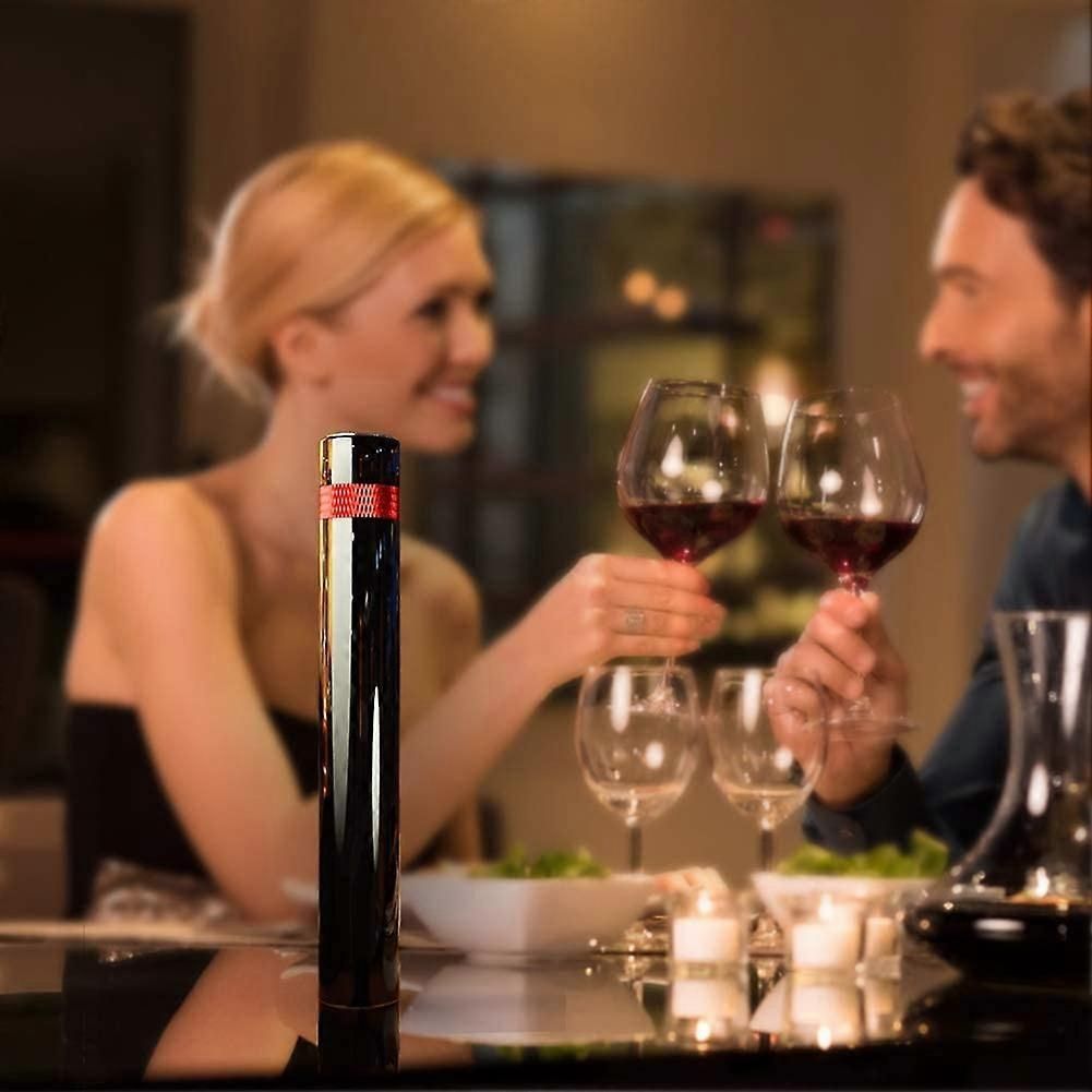 Portable Stainless Steel Air Pump Wine Opener Air Pressure Corkscrew Pin Quick Remover Cork Barware Wine Tools Black(Black)