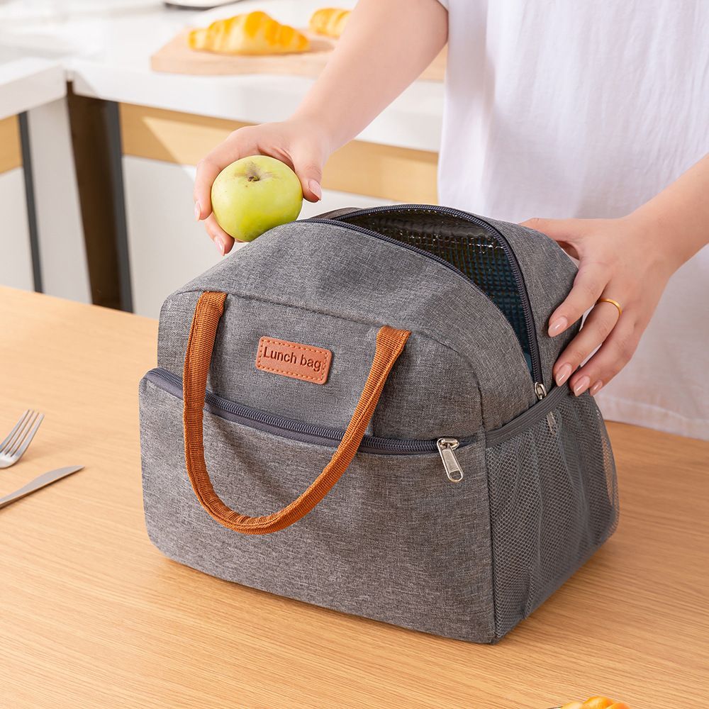 Large Capacity Insulated Lunch Bag Waterproof Thermal Food Tote for Work School and Picnic