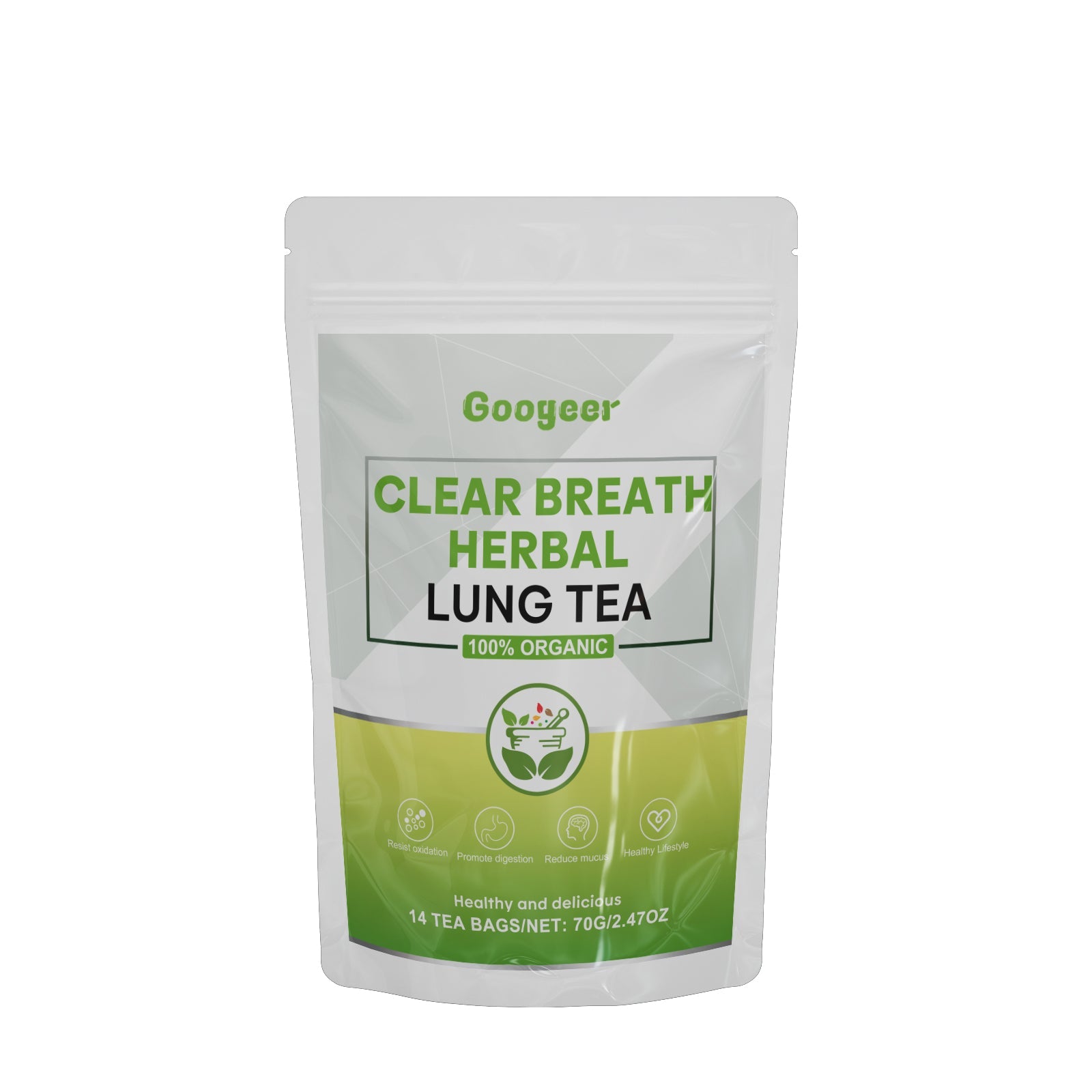 Breath Herbal Lung Tea, Natural Body Care, Fresh Breath, Relaxing Tea ,70g