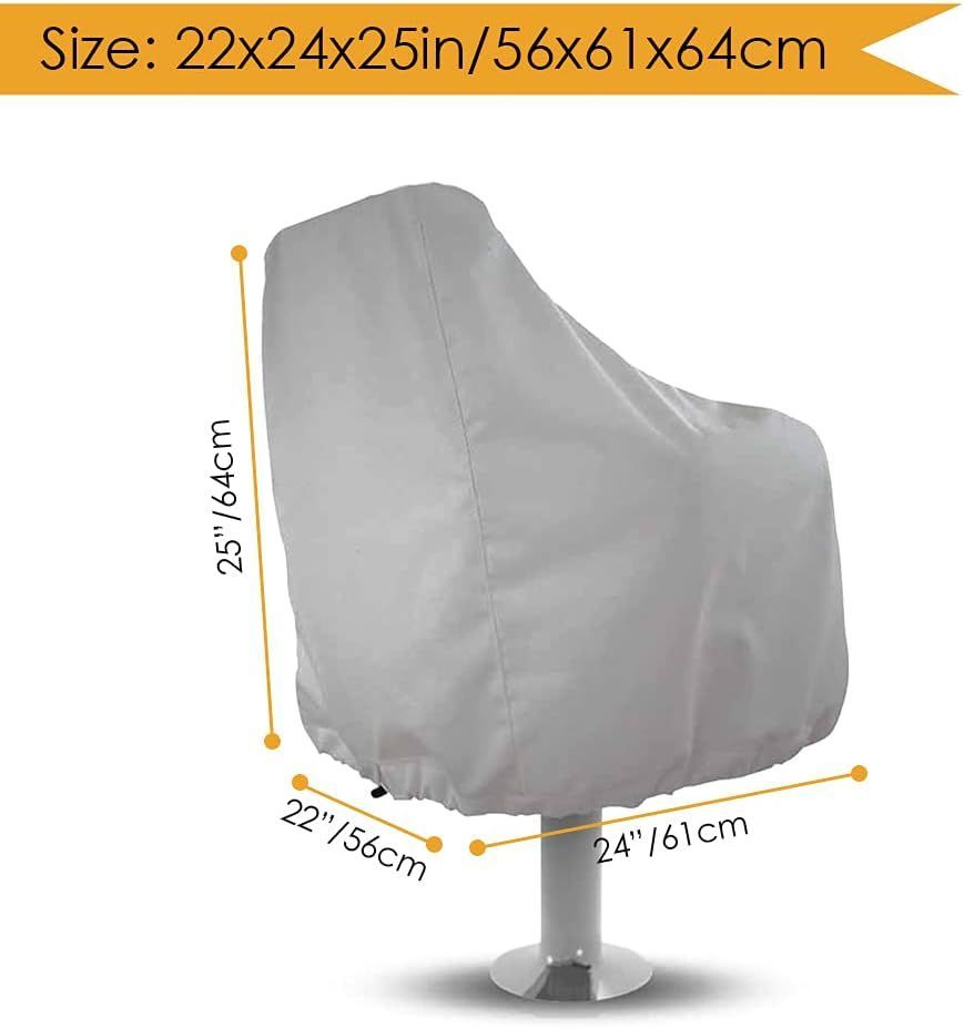 Boat Seat Cover Waterproof Captain Chair Cover Fishing Chair Protective Cover