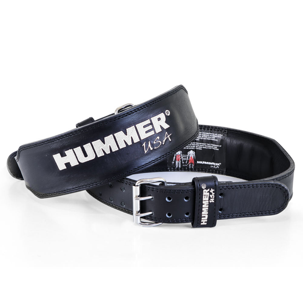 HMR USA Fitness 1993-01 Leather Belt Wht/Black (S)