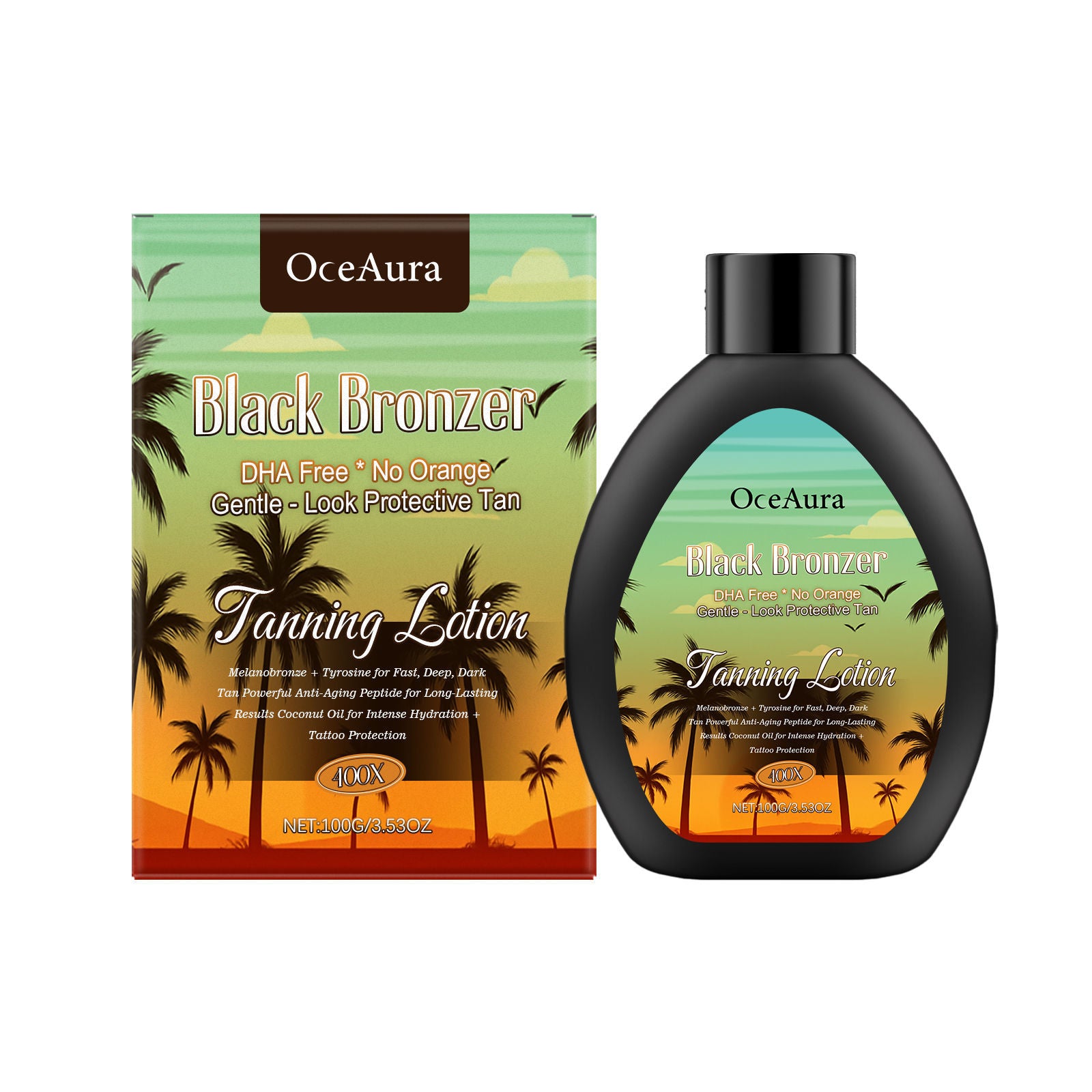 Coconut Darkening Lotion, Nourish Skin, Natural Summer Tan, Long-Lasting Moisture ,100g