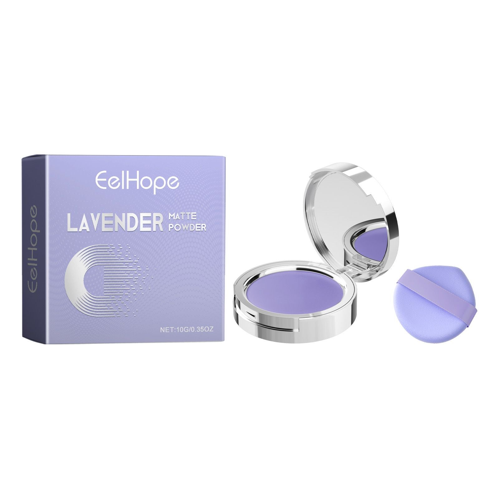 Lavender Matte Pressed Powder Oil Control Long-Lasting 10g