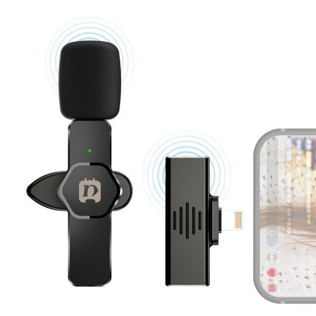 Wireless Microphone Microphone Mini Microphone for iPhone Android Phone YouTuber
