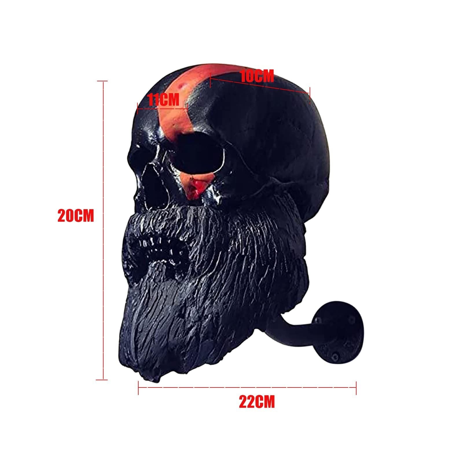 Motorcycle Skull Helmet Holder Skull Shape Helmet Holder Wall Decoration