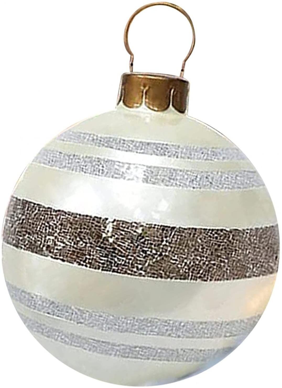 23.6 Inch Christmas Inflatable Decorated Ball Xmas Outdoor Ornament Holiday Decoration