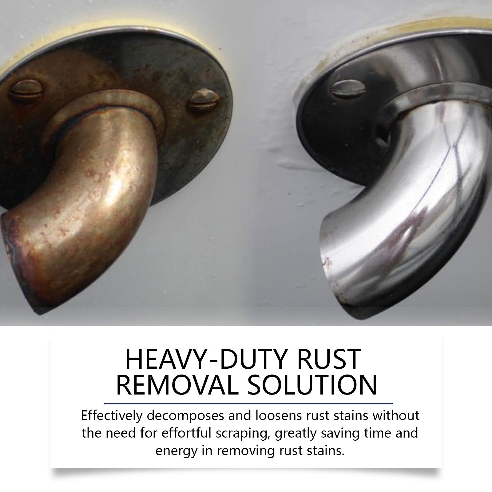 Metal Rust Remover, Fast Acting Rust Cleaning Solution for Iron and Steel, Durable Protection ,100ml