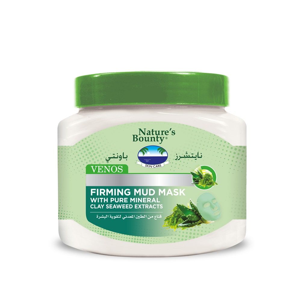 Natures Bounty Venos Face & Body Mud Mask Miniral Clay, 300ml