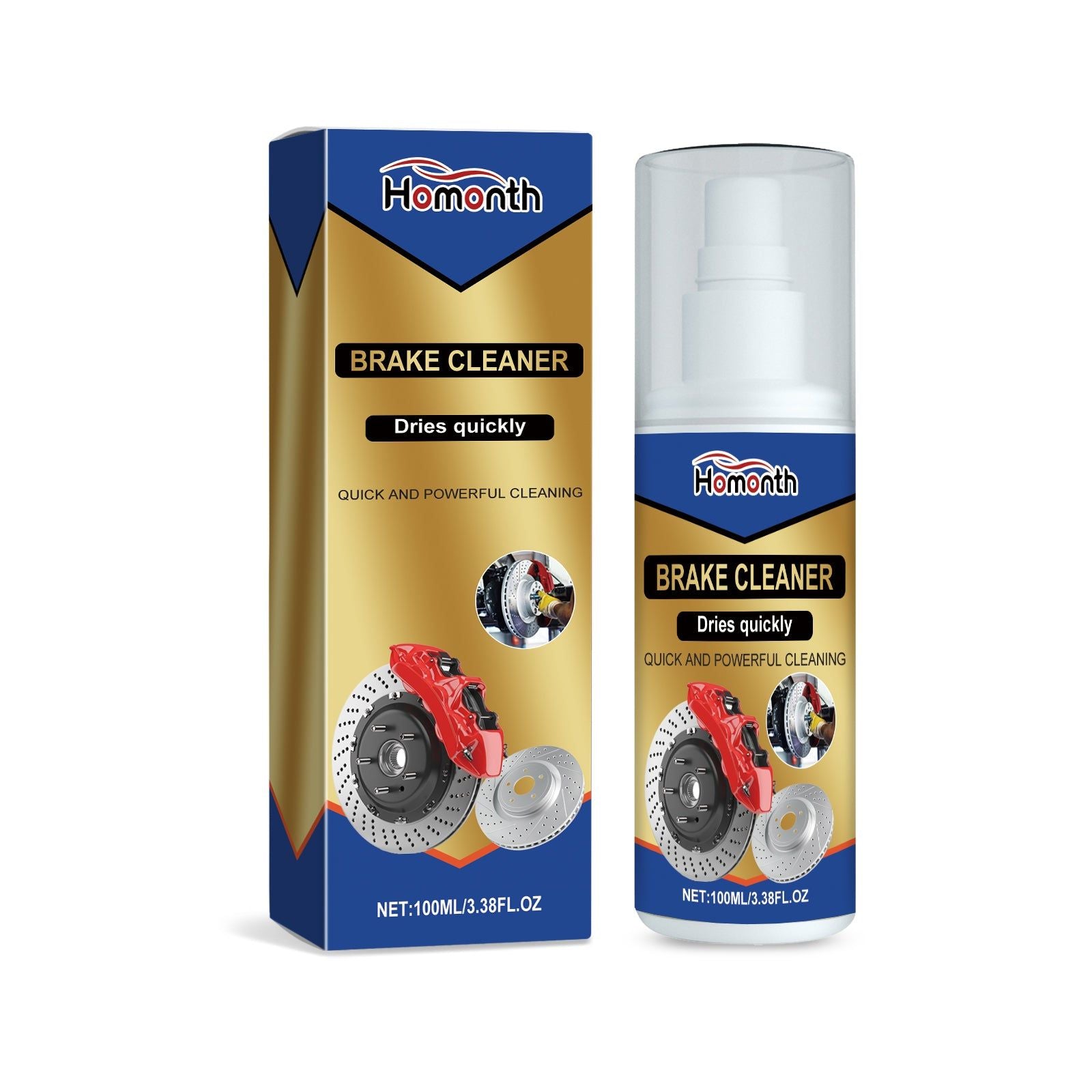 Car Brake Cleaner, Effective Oil & Dirt Removal, Car Cleaning, Safe Brake System, Extend Brake Life ,100ml
