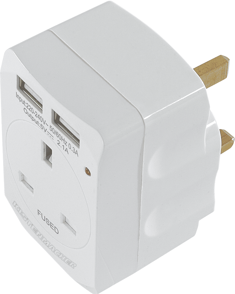 Kistenmacher EGK613BU 3Way+2USB 5V Wall Adaper