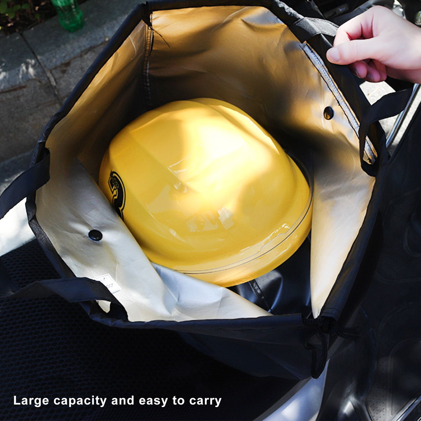 Motorcycle Helmet Storage Bag Waterproof Welding Drawstring Bag For Travel