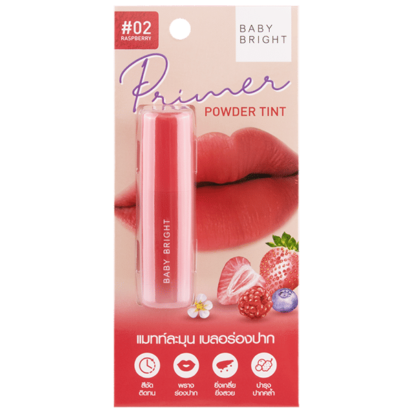 PRIMER POWDER TINT 2.4G BABY BRIGHT (M) #02 RASPBERRY