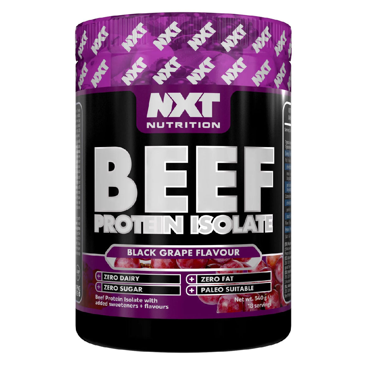NXT BEEF PRO ISOLATE BLACK GRAPE 540G