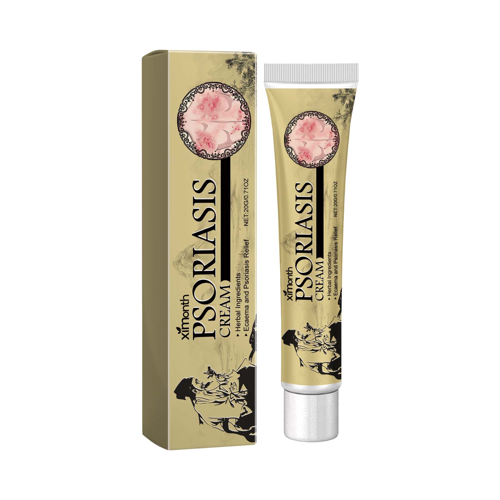 Breaking Itch King Psoriasis Cream, Fast Relief for Red, Itchy, and Irritated Skin ,20g