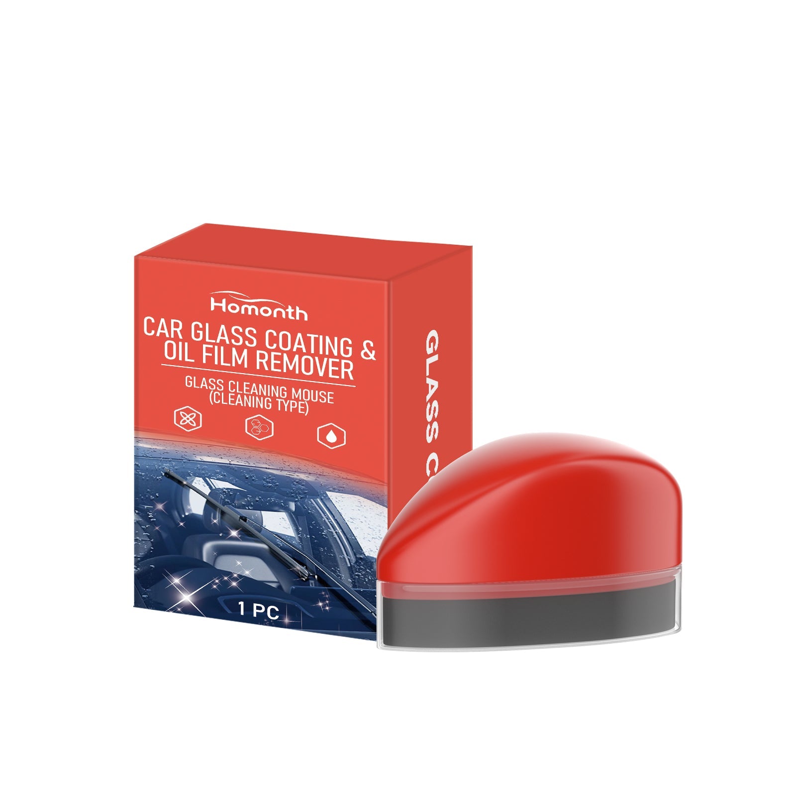 Car Cleaning Glass Coatings, Oil Film Remover, Fast Decontamination, Clear Vision ,1pcs