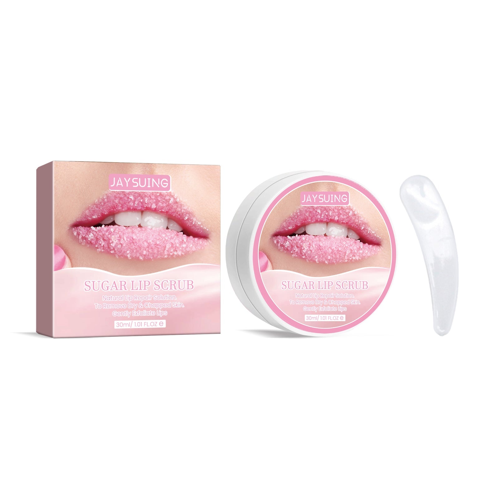 Brighten & Exfoliate Lips, Lighten Lines, Moisturizing Lip Scrub, Soft & Hydrated ,30ml+ small spoon*1pcs