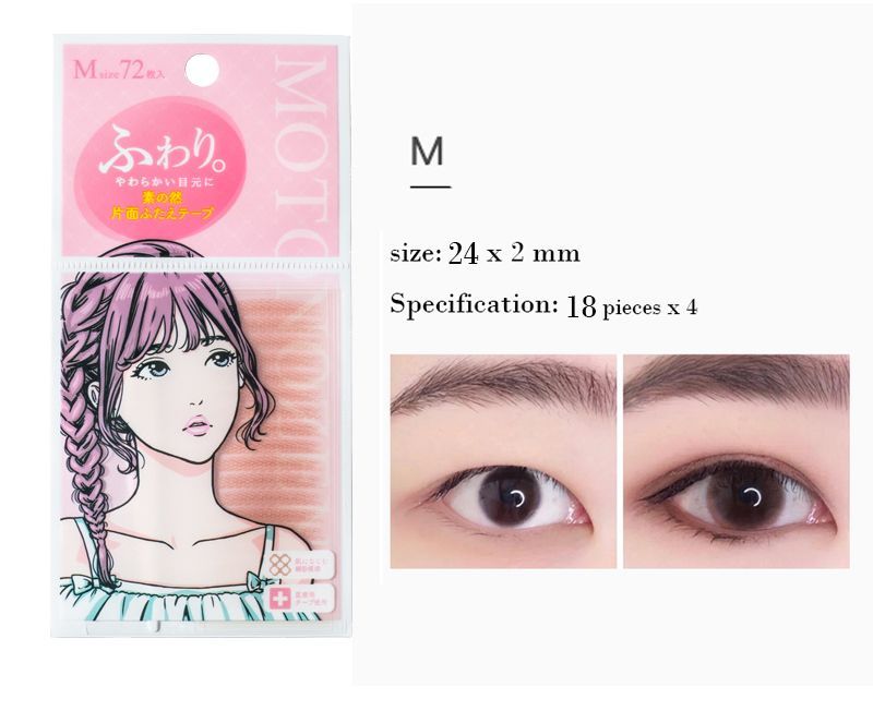 Double Eyelid Tape With Tool Invisible Natural Double Eyelid Tape Enlarge Eyes