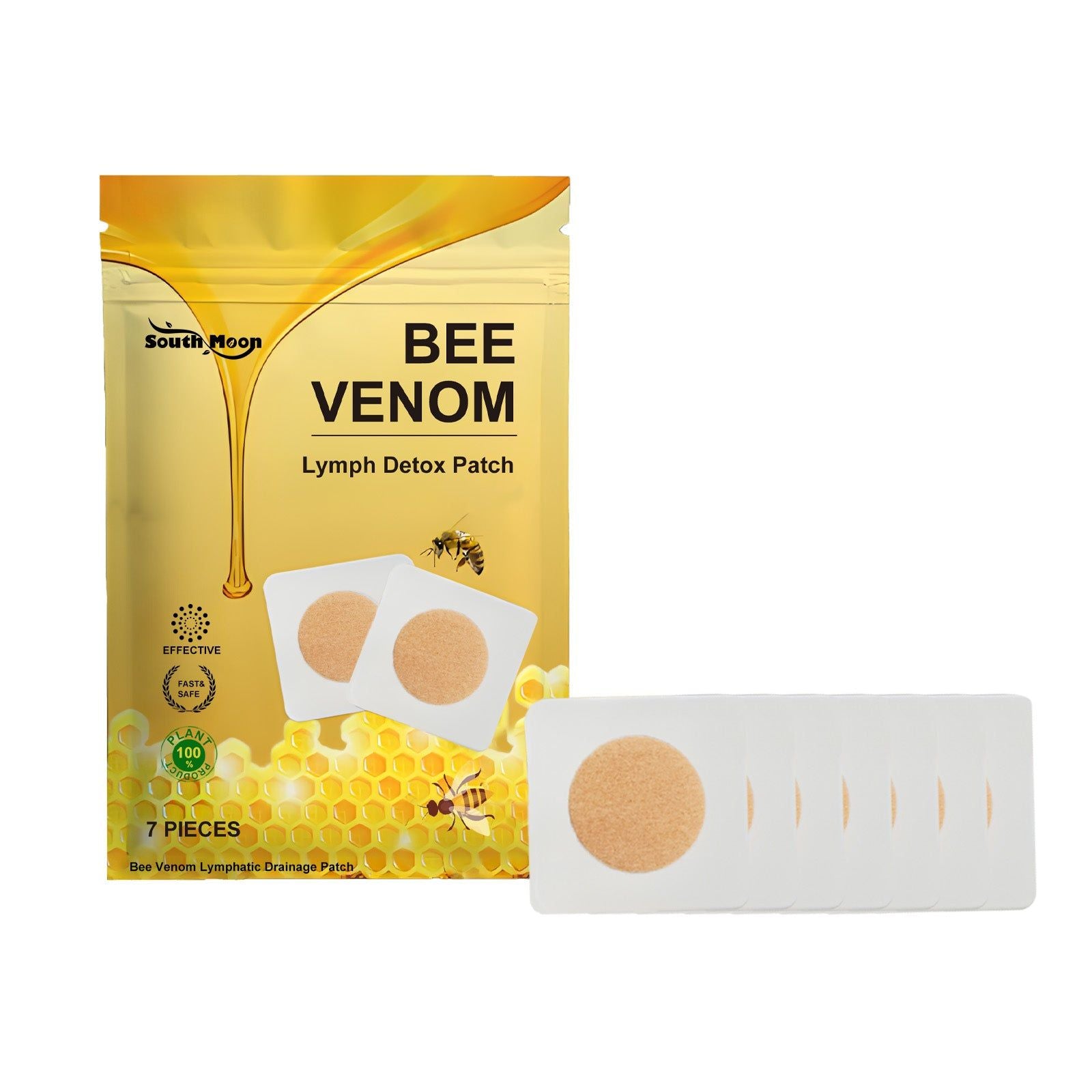Bee Venom Detox Patch for Reduce Body Fat, Slimming, Lymphatic & Skin Firming ,7pcs