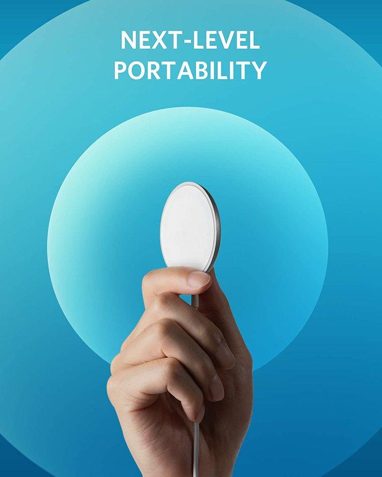 Anker PowerWave Select+ Magnetic Wireless Charging Pad, Silver