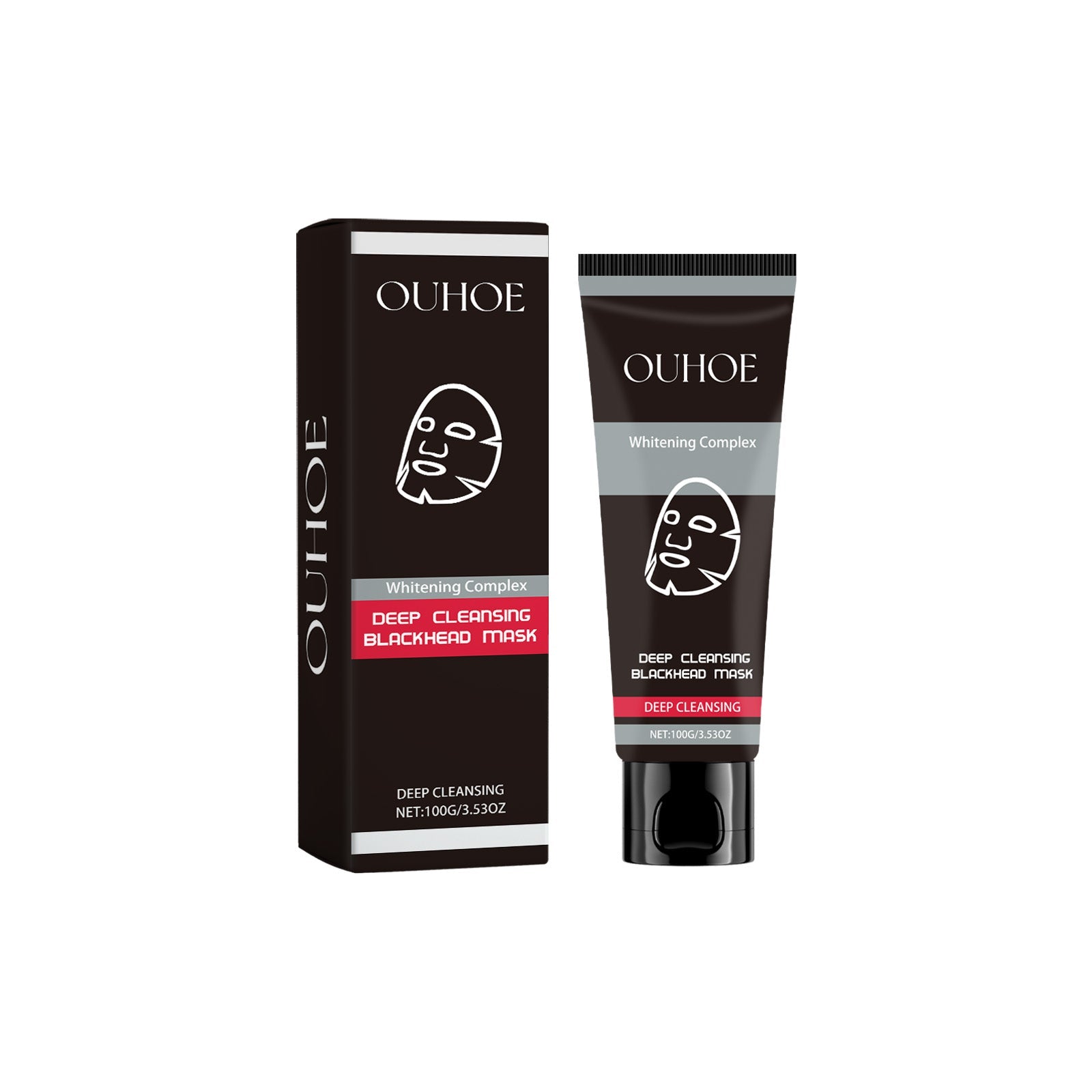 Deep Cleansing Facial Mask, Charcoal & Bamboo Extract, Pore Purifying, Acne & Blackhead Removal ,100g