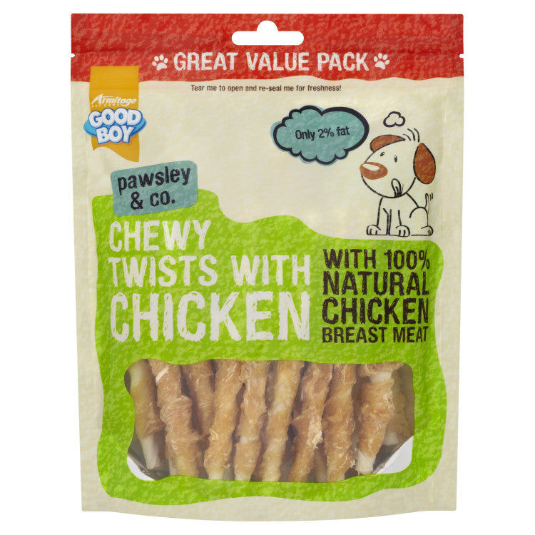 Good Boy Chewy Chicken Twists -  320g (Value Pack)