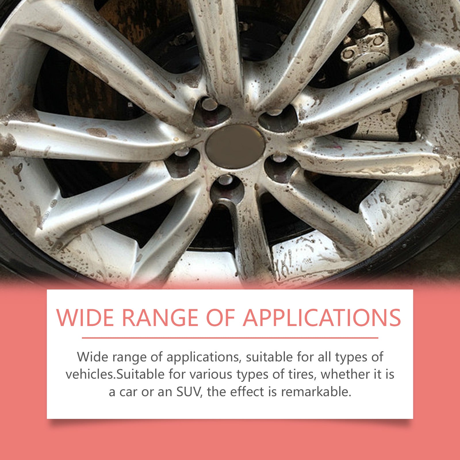Car Wheel Cleaner, Tire Shine, Easy Car Cleaning, SUV & Car Detailing, Long-lasting Brightness ,237ml