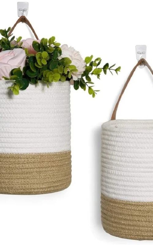 AIESY® 2pcs Modern Home Handcrafted Decor Baskets for Plantation