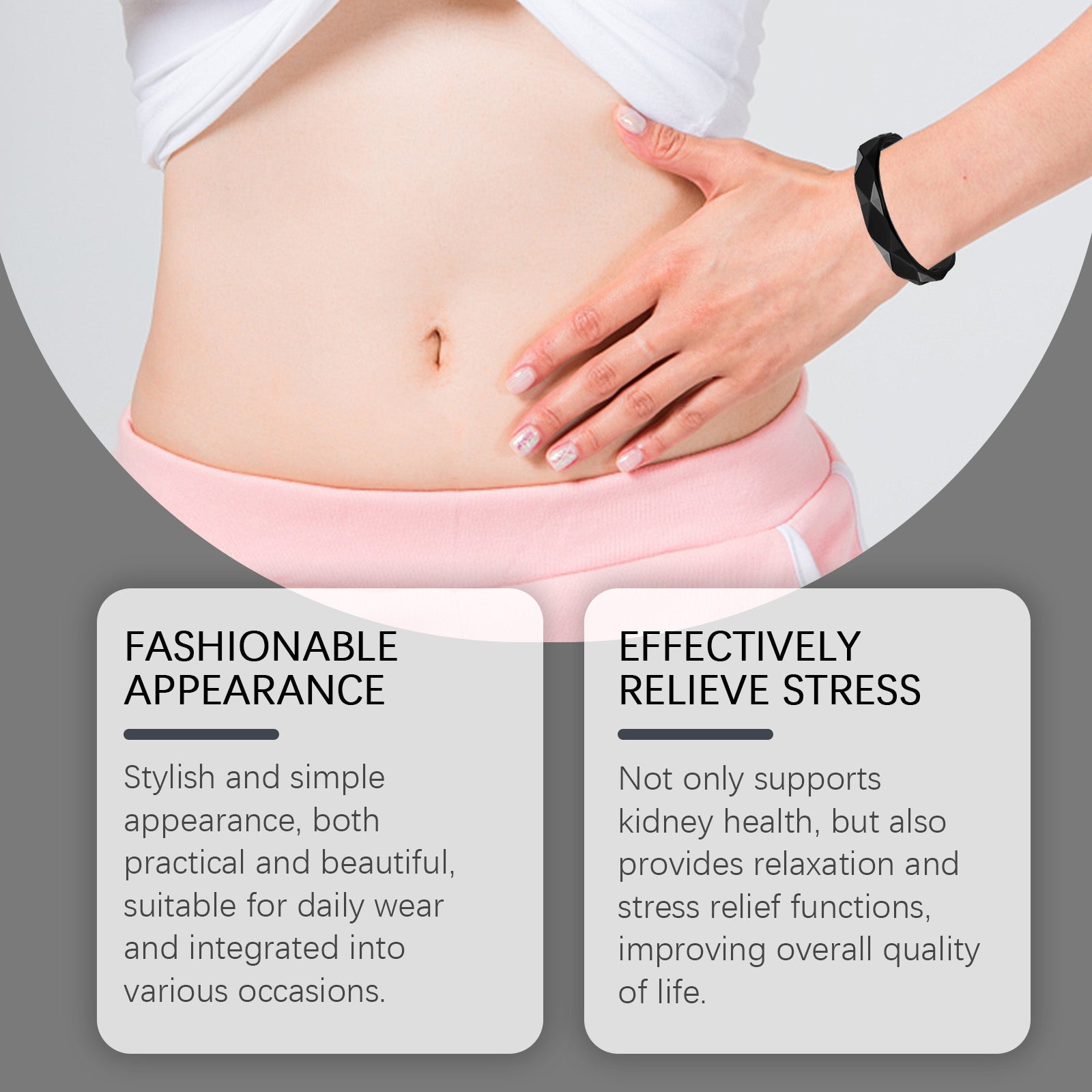 Body Care Bracelet, Stress Relief, Kidney Support, Portable, Daily Wear ,1pcs