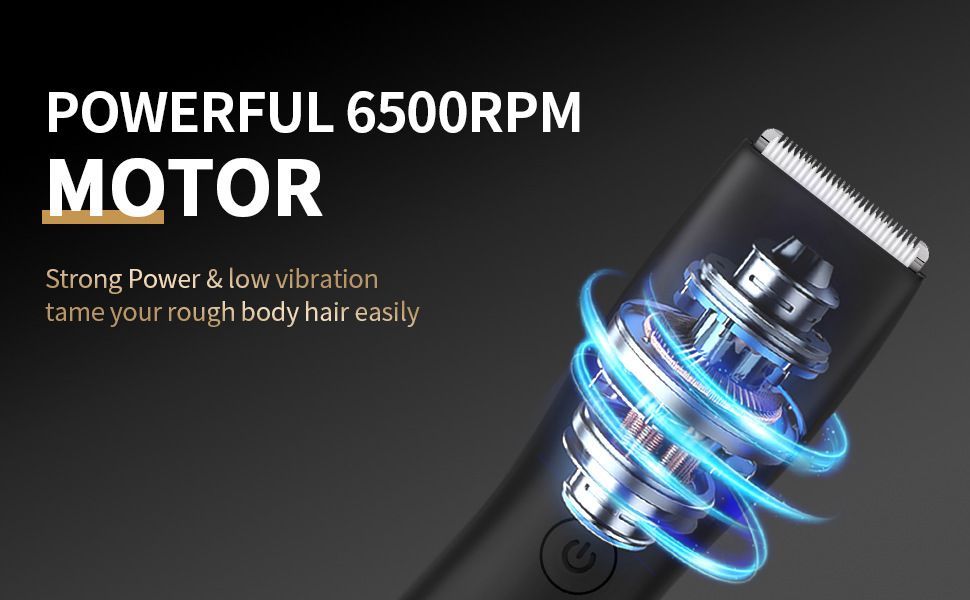 Waterproof Body Hair Trimmer for Men