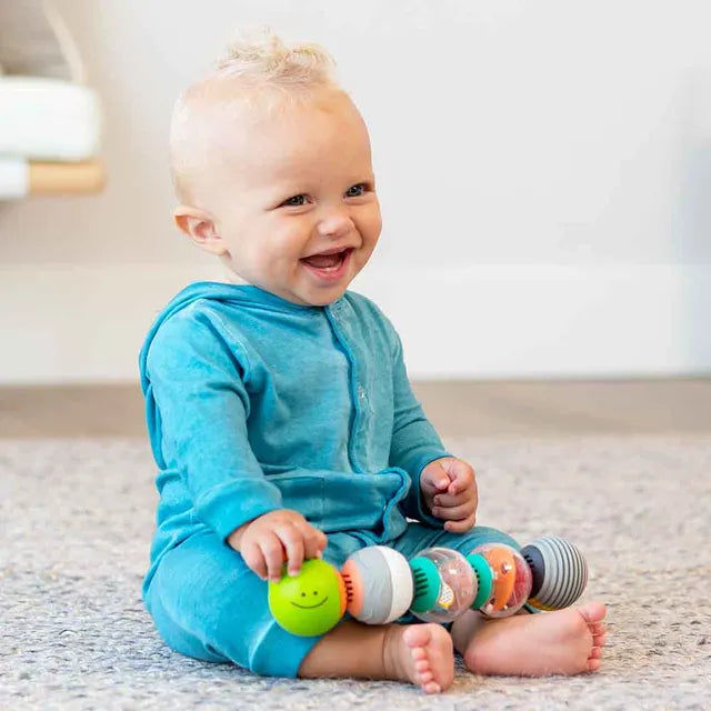Infantino Caterpillar Activity Balls – Sensory Rattle Toy for Babies