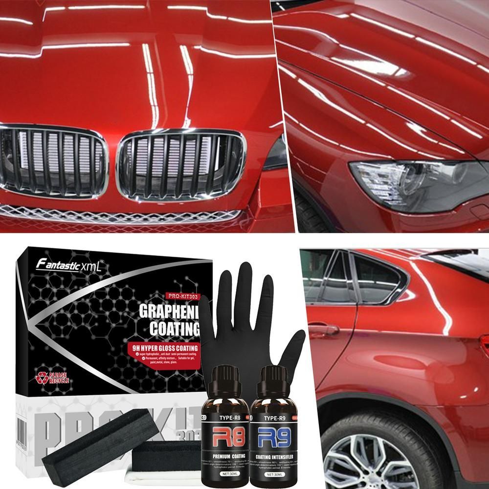 Graphene Ceramic Coating Kit Hydrophobic Protective Car Refurbishment Kit