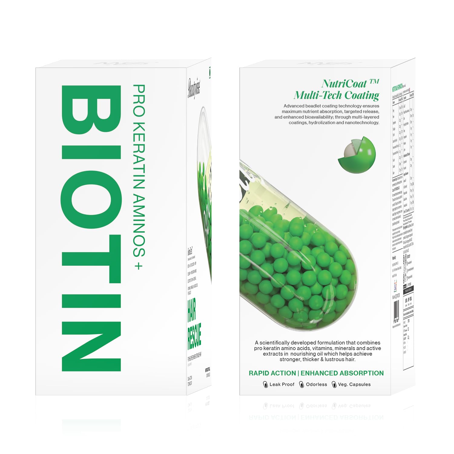 كبسولات بيوتين لإنقاذ الشعر من Beautywise 30 كبسولة