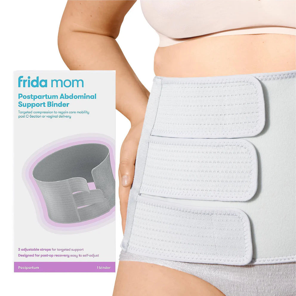 Frida Mom Postpartum Abdominal Support Binder - Adjustable Core Recovery